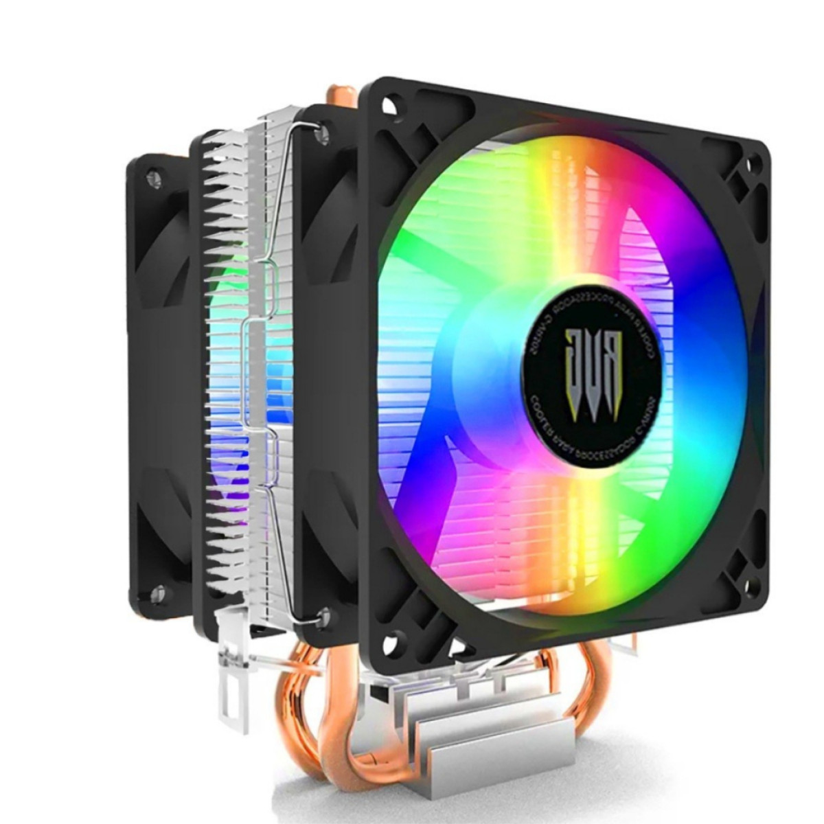 Air Cooler Processador Duplo Pc Cpu Rgb Compatível com Intel Amd Xeon é Universal