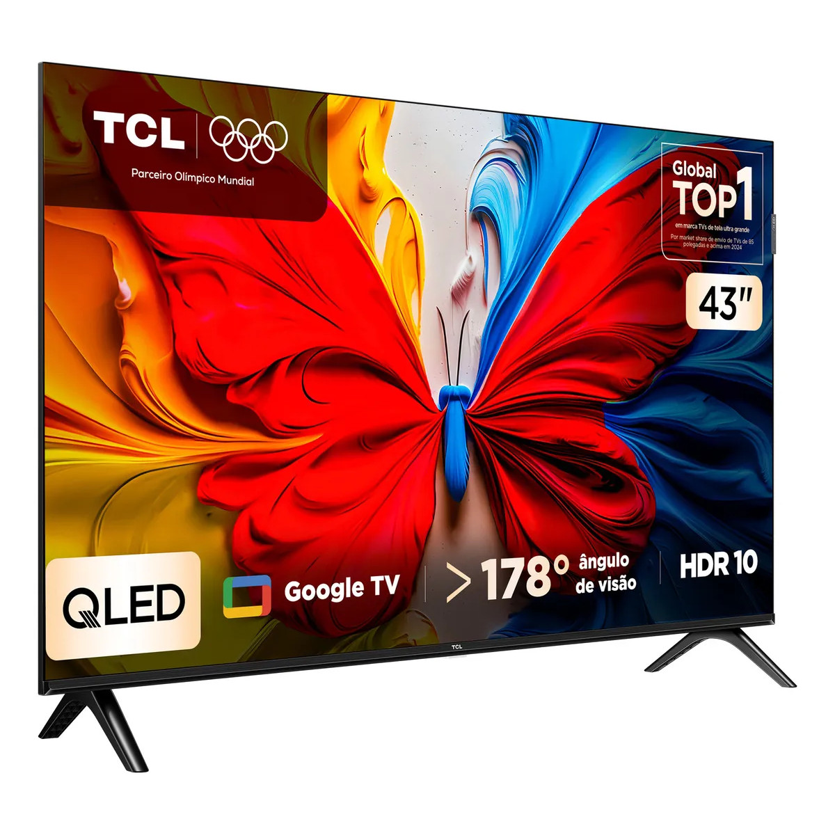 PARCELADO | Smart TV TCL 43 Polegadas 43S5k FHD QLED HDR10 Google TV | CUPOM + CARTÃO MERCADO PAGO