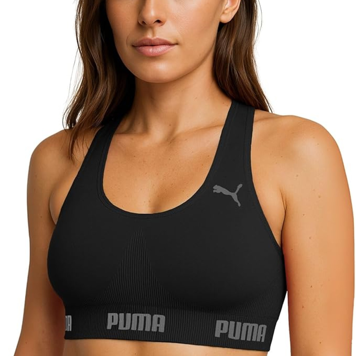 Top Academia Puma Alta Sustentação Sem Bojo Sem Costura Treino Fitness Esportivo Feminino Original.