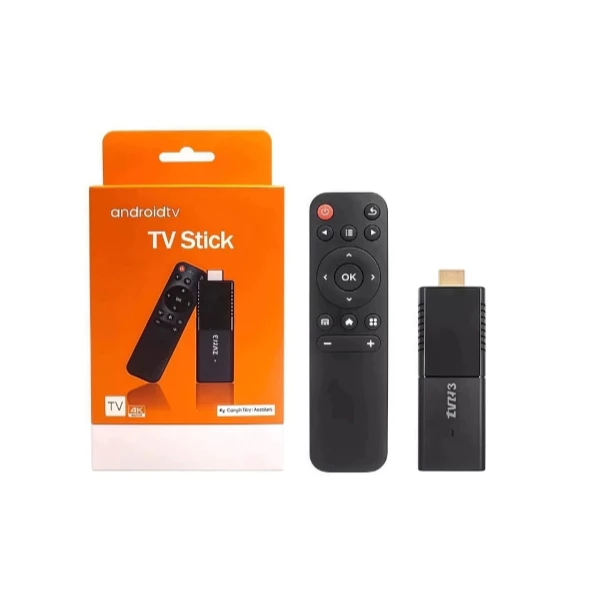 Tv Stick / Smart Tv Android 4k Wi-fi Hdmi Streaming Cor Preto Tipo De Controle Remoto Mini