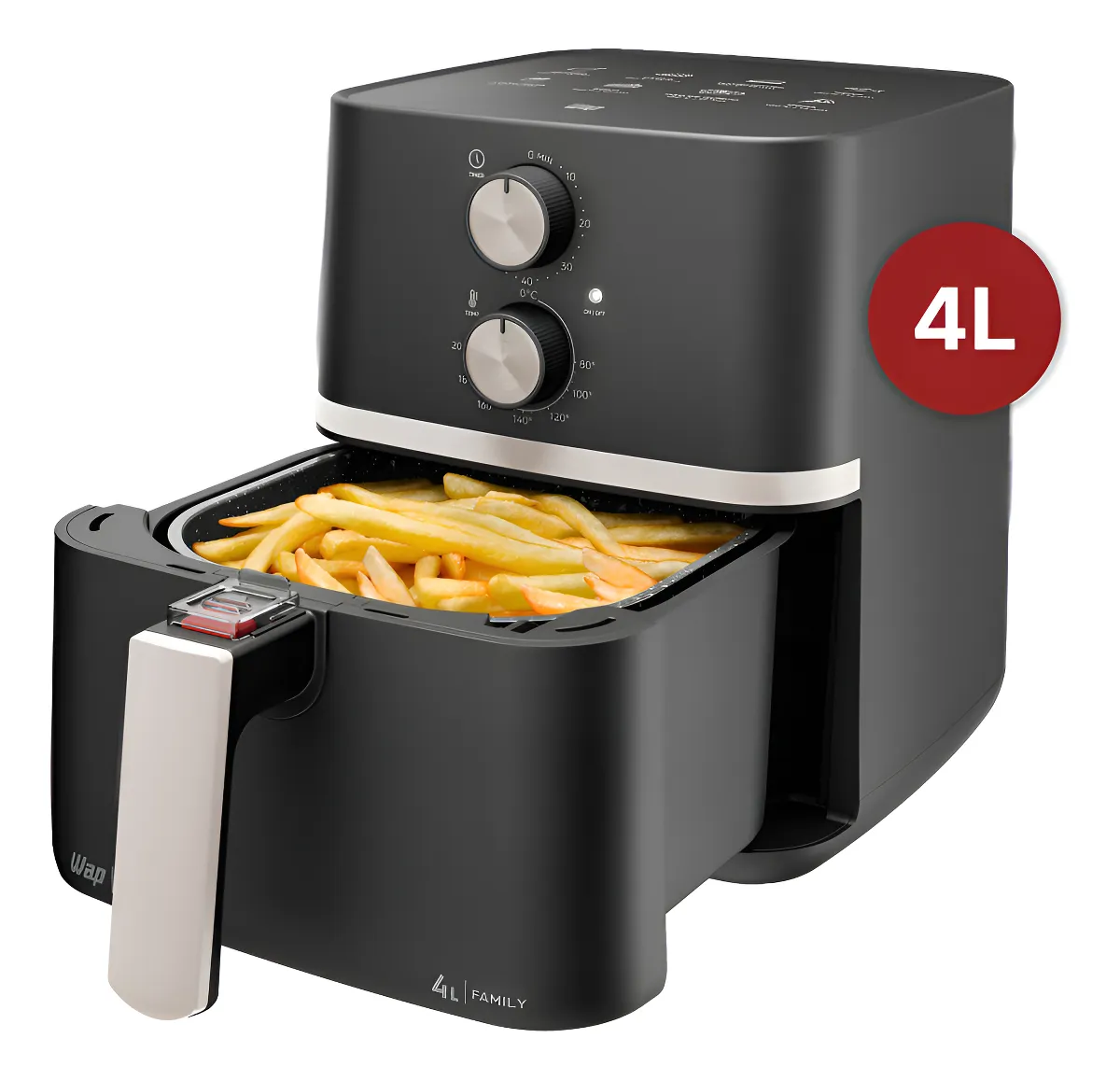 Fritadeira Elétrica Wap Air Fryer Family 4l Antiaderente E Com Desligamento Automático 1500w 127V