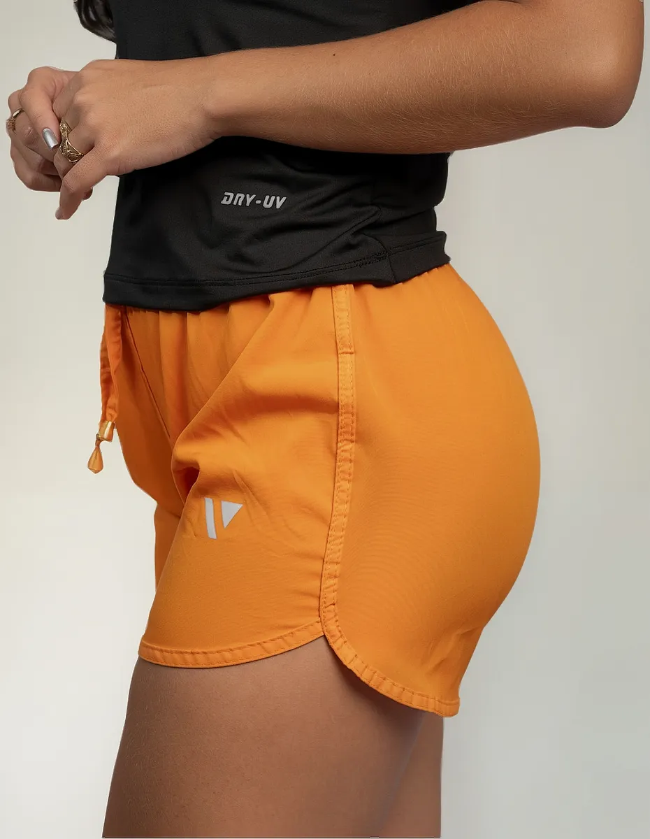Shorts Feminino Tactel Moda Praia Piscina Corrida Treino