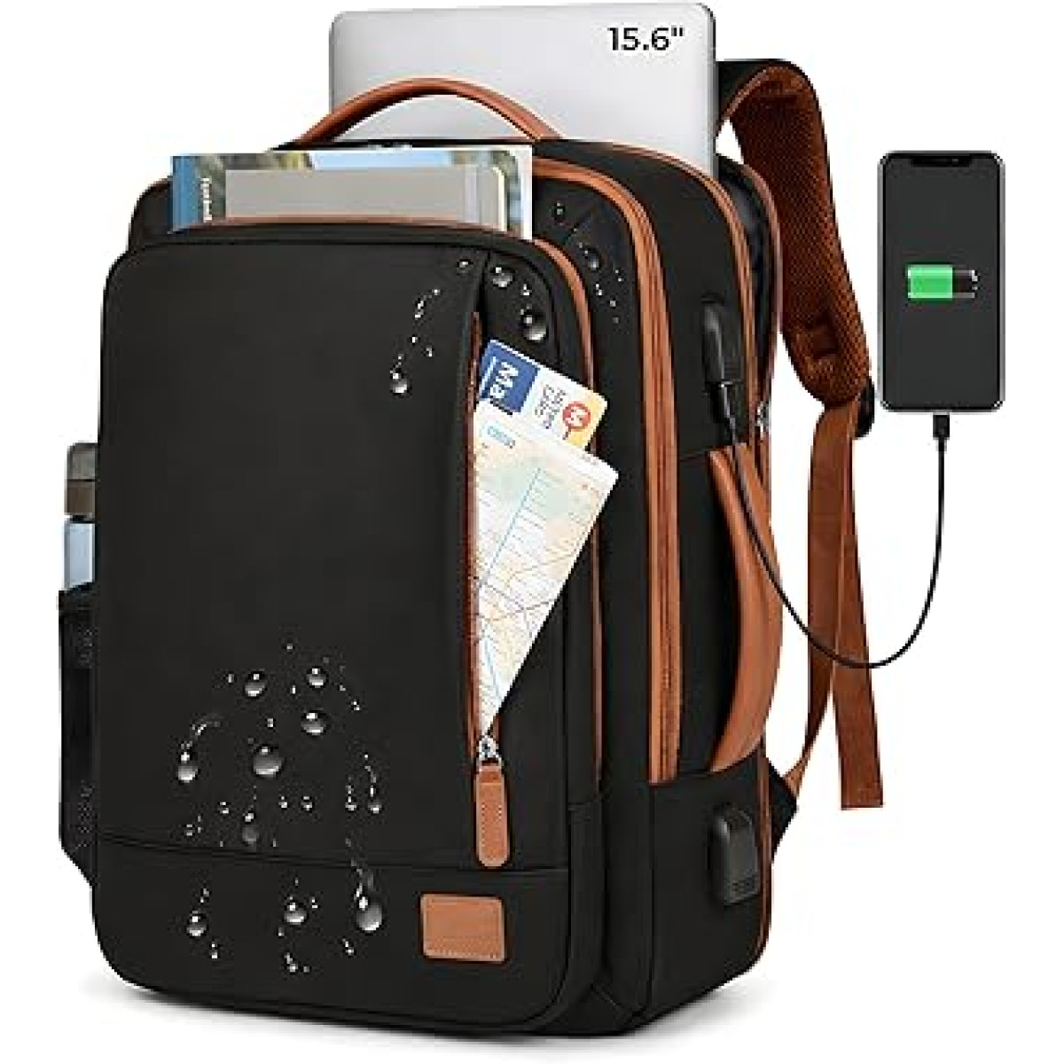 Mochila Grande para Notebook 15,6" Expansível e Impermeável