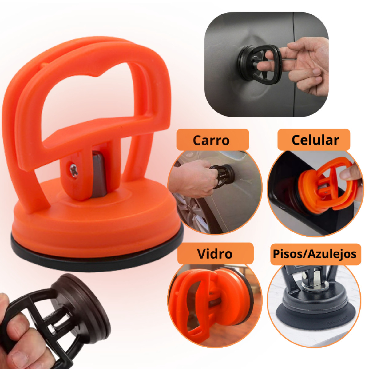 Desamassador Reparador Para Carro Ventosa Forte Removedor Com Trava Sucção 4 Kg Ferramenta Lataria