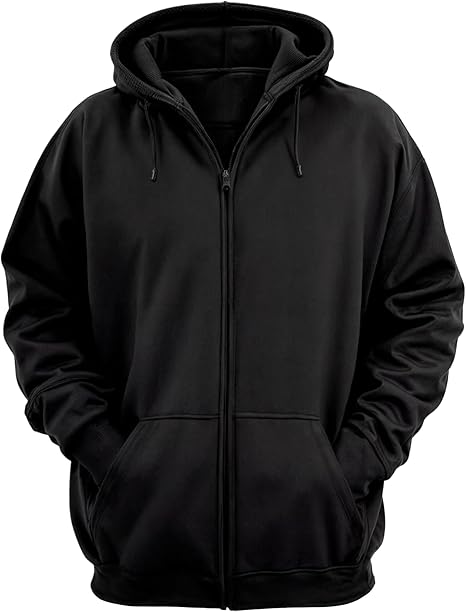 Moletom com Zíper Liso Sem Estampa Blusa de Frio Com Capuz Casaco Fechado Flanelado em Algodão Abert