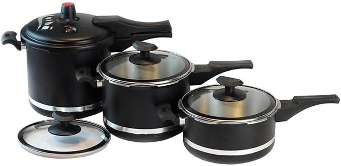 Jogo de Panela de Pressão Antiderrapante 3 Panela de Pressao 3 Litros 4,5 Litros 5,5 Litros Tampa de