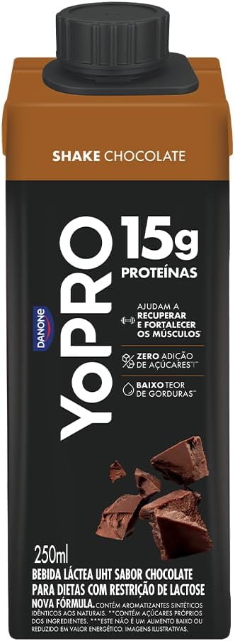 YoPRO Bebida Láctea UHT Chocolate 15g de proteínas 250ml - 12 unidades