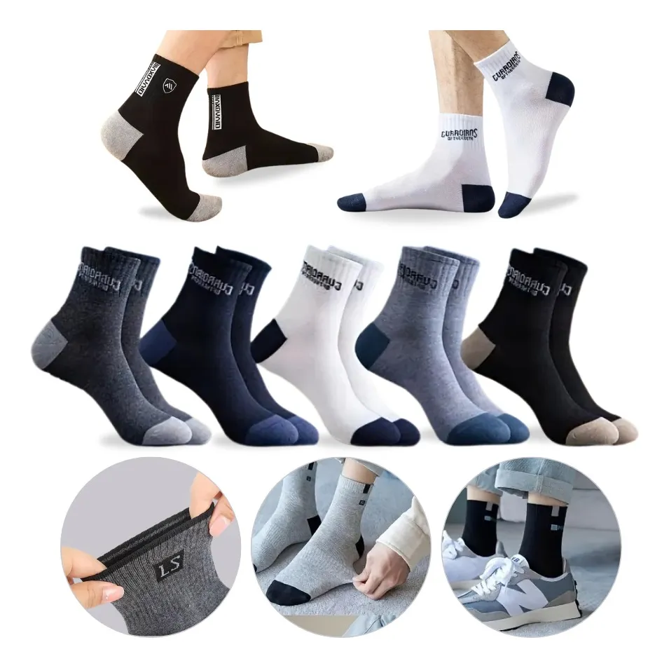 Kit 12 Pares Meias Cano Longo Masculino Adulto Oferta