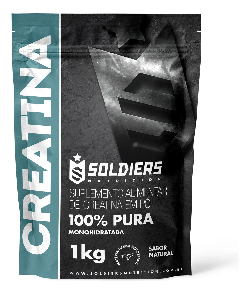 Creatina Monohidratada 1Kg 100% Pura, Soldiers Nutrition