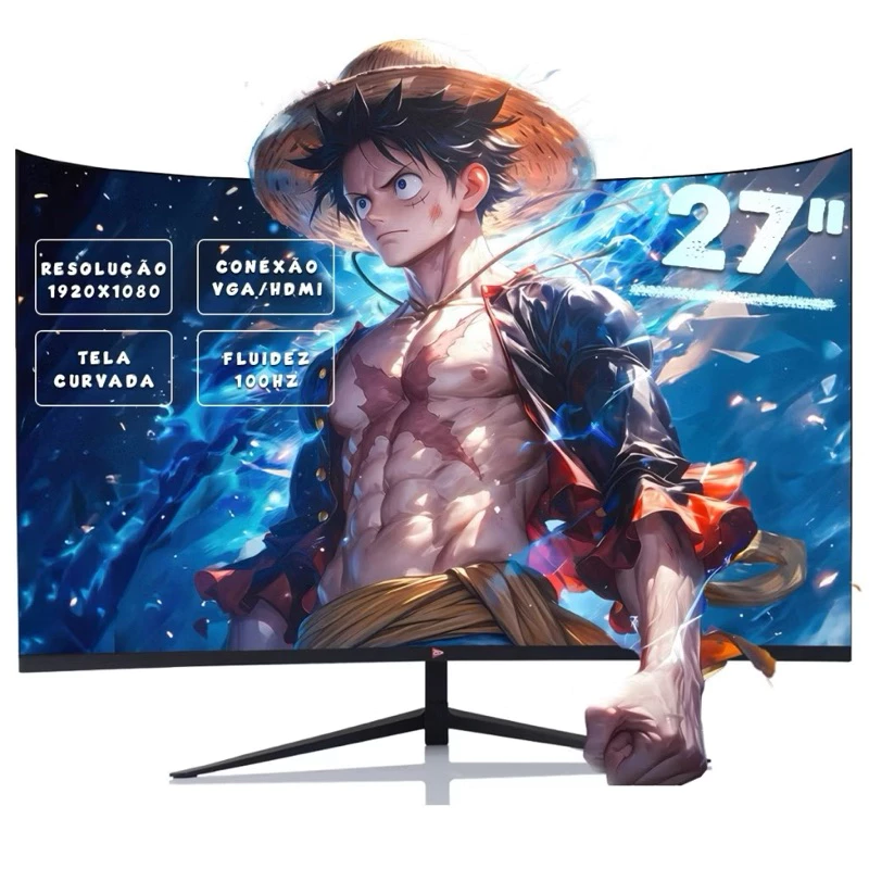 Monitor LED 27" Tela Curva Gaming 100Hz 1ms D-GR270 Grasep