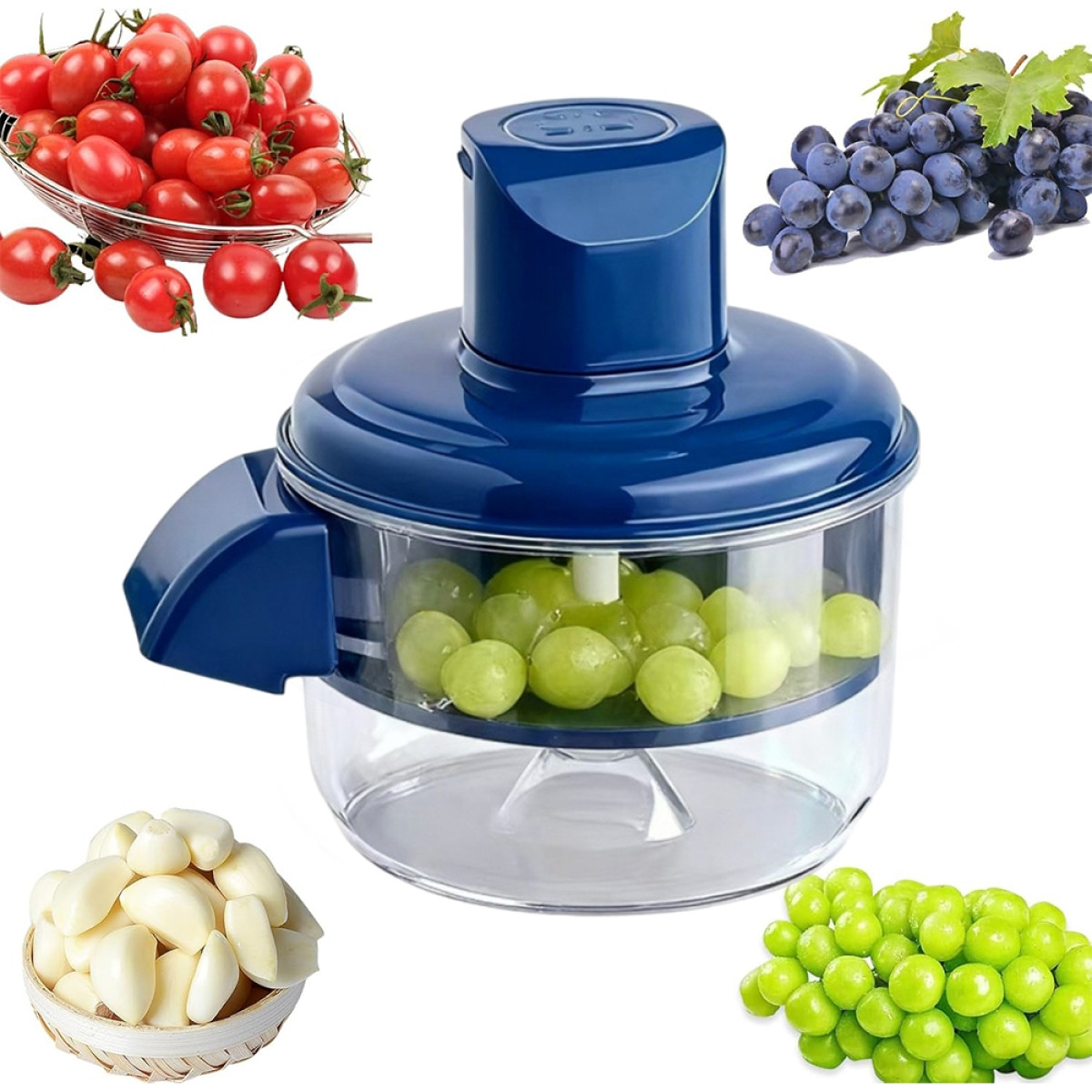 Descascador elétrico de frutas e legumes, descascador de alho, elétrico automático - adequado para uvas, tomates e fruta