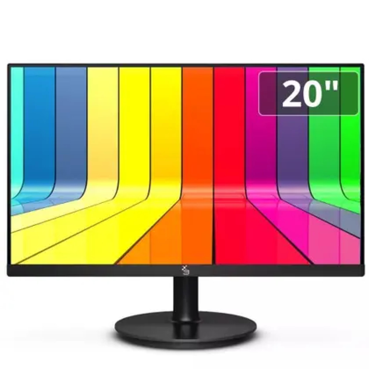 Monitor 20" LED, Widescreen, 75Hz, 2ms, HD+ 1600x900, HDMI, VGA, VESA, Ajuste de inclinação - 3green M200WHD