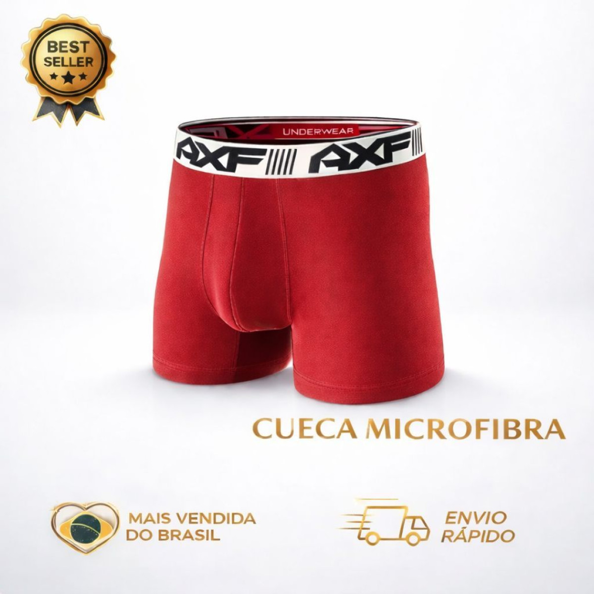 Kit com 10 cueca Boxer Microfibra