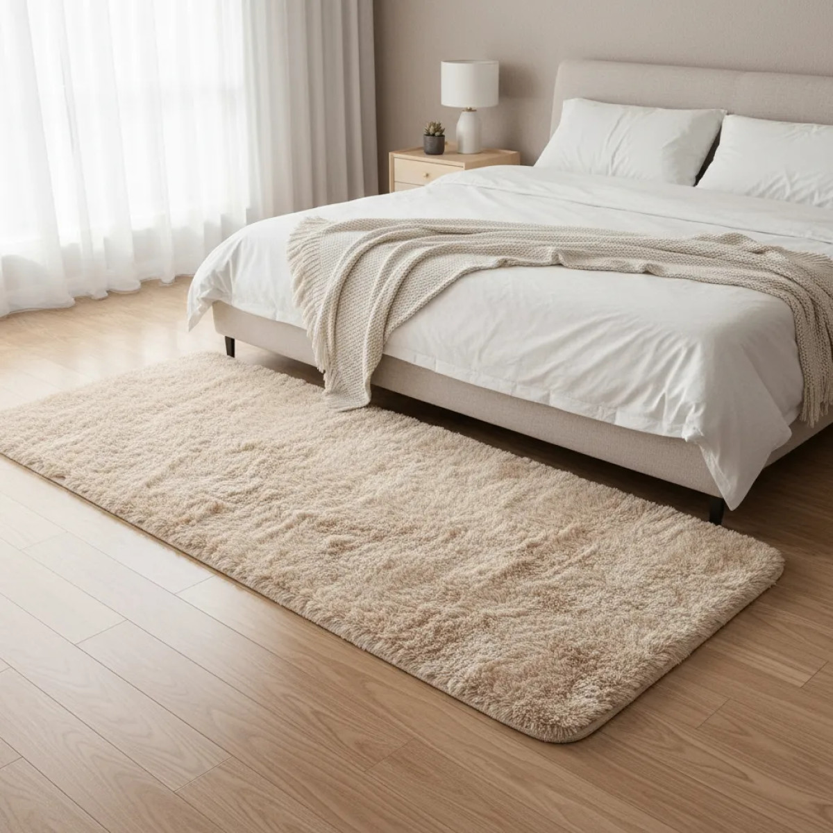 Tapete Passadeira 2,00x0,60 Quarto Pé De Cama Luxo Conforto