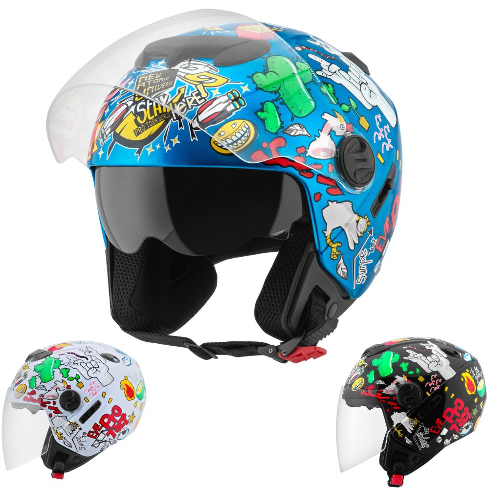 Capacete Moto Aberto New Atomic Universe Lançamento Oferta
