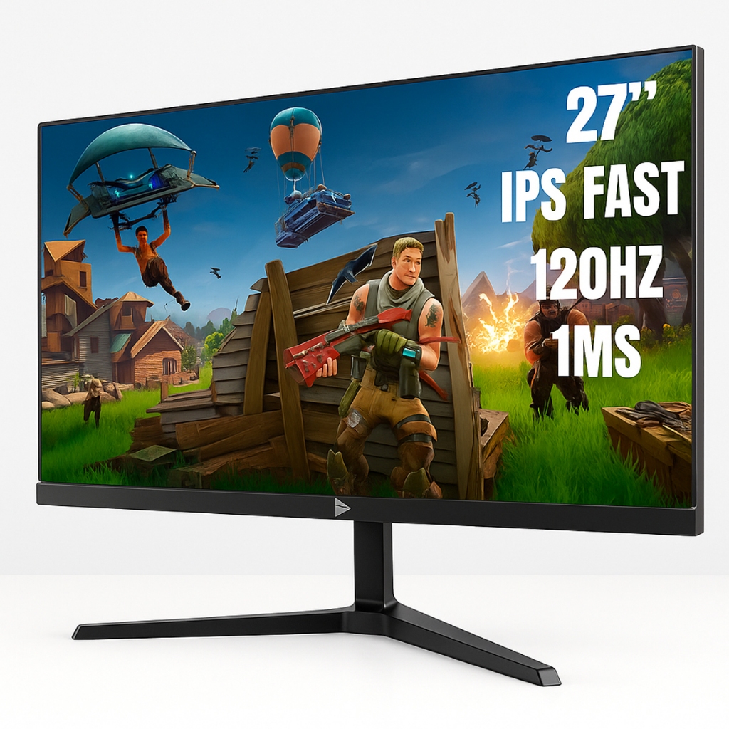 Monitor Gamer 27'' Full HD LED IPS 120Hz 1ms HDMI VGA Ângulo Ajustável – Gamer Serie S